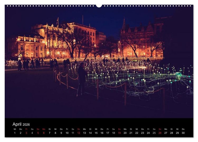Produktbild: EDINBURGH. Blick. Licht. Wetter. (Wandkalender 2026 DIN A2 quer), CALVENDO Monatskalender