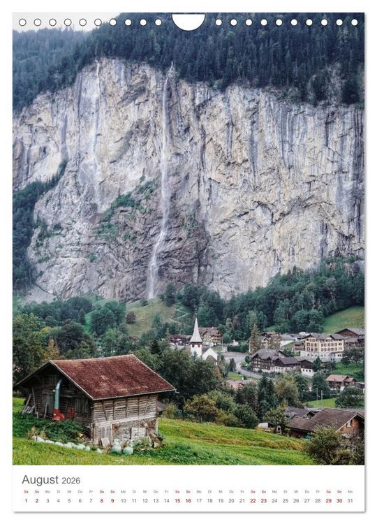 Produktbild: Schweiz (Wandkalender 2026 DIN A4 hoch), CALVENDO Monatskalender