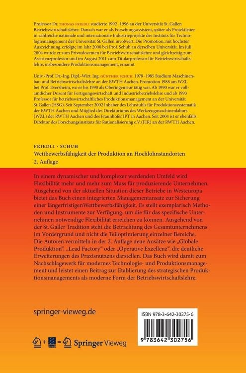 Produktbild: Wettbewerbsf&auml;higkeit der Produktion an Hochlohnstandorten