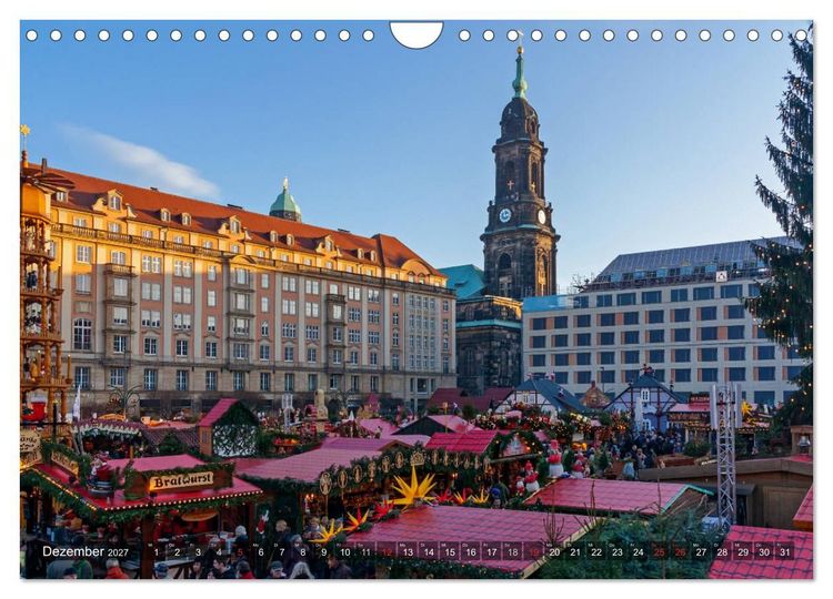 Produktbild: Dresden, ein Jahr an der Elbe (Wandkalender 2027 DIN A4 quer), CALVENDO Monatskalender