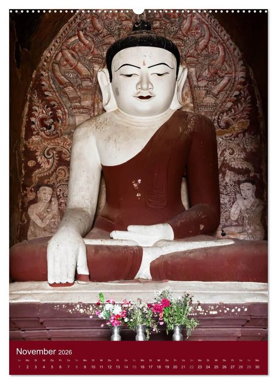 Produktbild: MYANMAR SPIRITUELL 2026 (Wandkalender 2026 DIN A2 hoch), CALVENDO Monatskalender