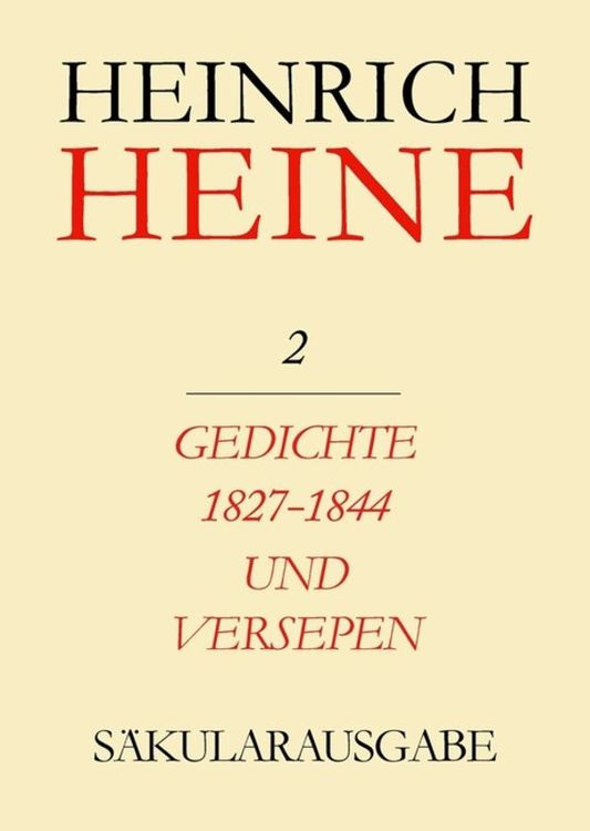 Produktbild: Gedichte 1827-1844 und Versepen