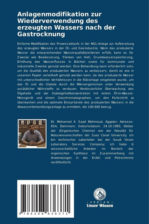 Produktbild: Anlagenmodifikation zur Wiederverwendung des erzeugten Wassers nach der Gastrocknung