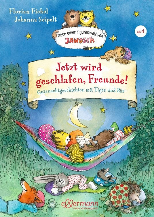Produktbild: Nach einer Figurenwelt von Janosch. Jetzt wird geschlafen, Freunde!