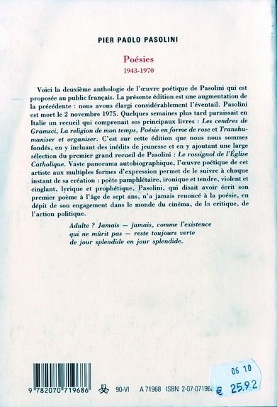 Produktbild: Po&eacute;sies, 1943-1970