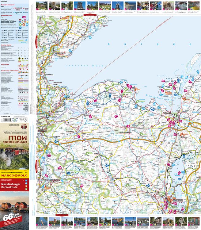 Produktbild: MARCO POLO Freizeitkarte 3 Mecklenburger Ostseek&uuml;ste 1:100.000