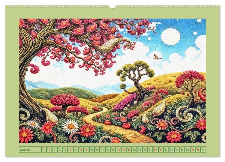 Produktbild: Topografie der Fantasie (hochwertiger Premium Wandkalender 2027 DIN A2 quer), Kunstdruck in Hochglanz