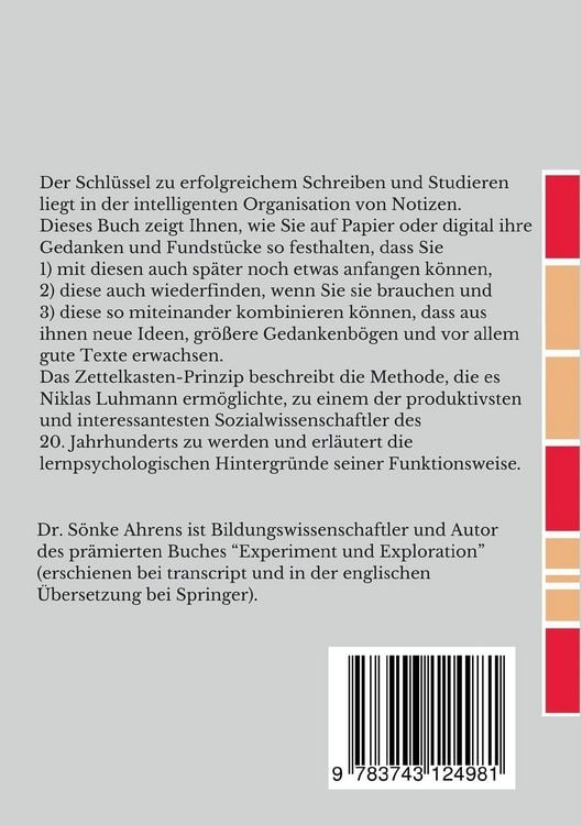 Produktbild: Das Zettelkasten-Prinzip