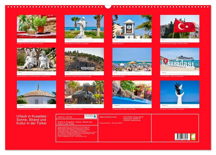 Produktbild: Urlaub in Kusadasi - Sonne, Strand und Kultur in der T&uuml;rkei (Wandkalender 2026 DIN A2 quer), CALVENDO Monatskalender