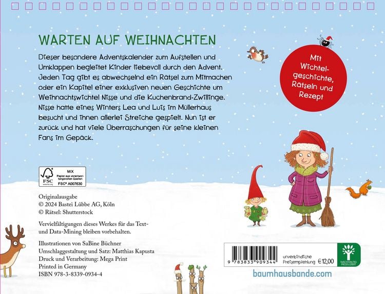 Produktbild: Petronella Apfelmus - Der Wichtel-Adventskalender