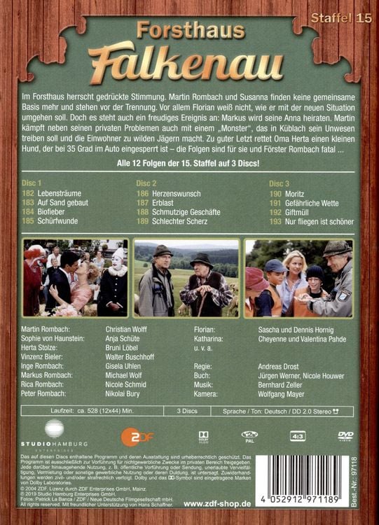 Produktbild: Forsthaus Falkenau - Staffel 15 [3 DVDs]