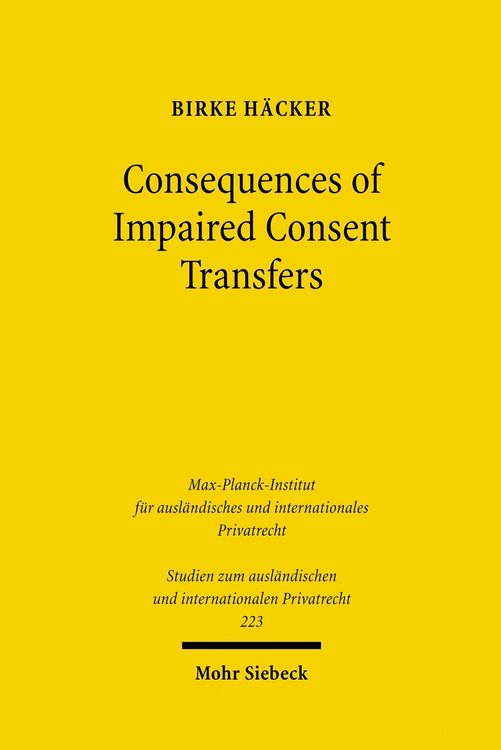 Produktbild: Consequences of Impaired Consent Transfers