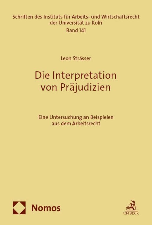 Produktbild: Die Interpretation von Pr&auml;judizien