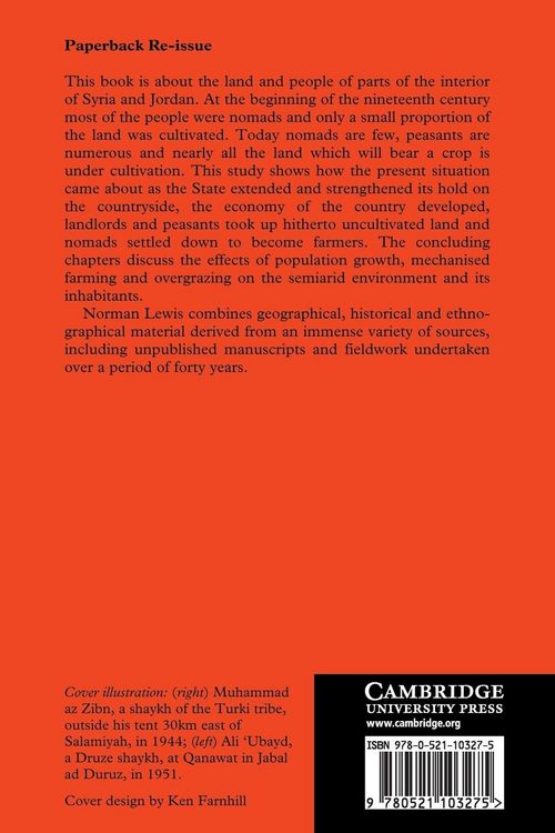 Produktbild: Nomads and Settlers in Syria and Jordan, 1800 1980