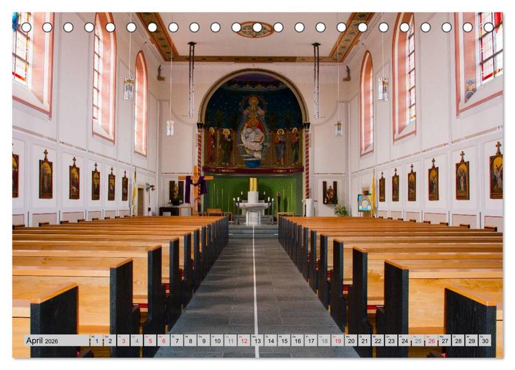 Produktbild: Kirchen und Kapellen (Tischkalender 2026 DIN A5 quer), CALVENDO Monatskalender