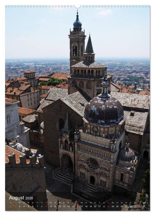Produktbild: Bergamo (Wandkalender 2026 DIN A2 hoch), CALVENDO Monatskalender