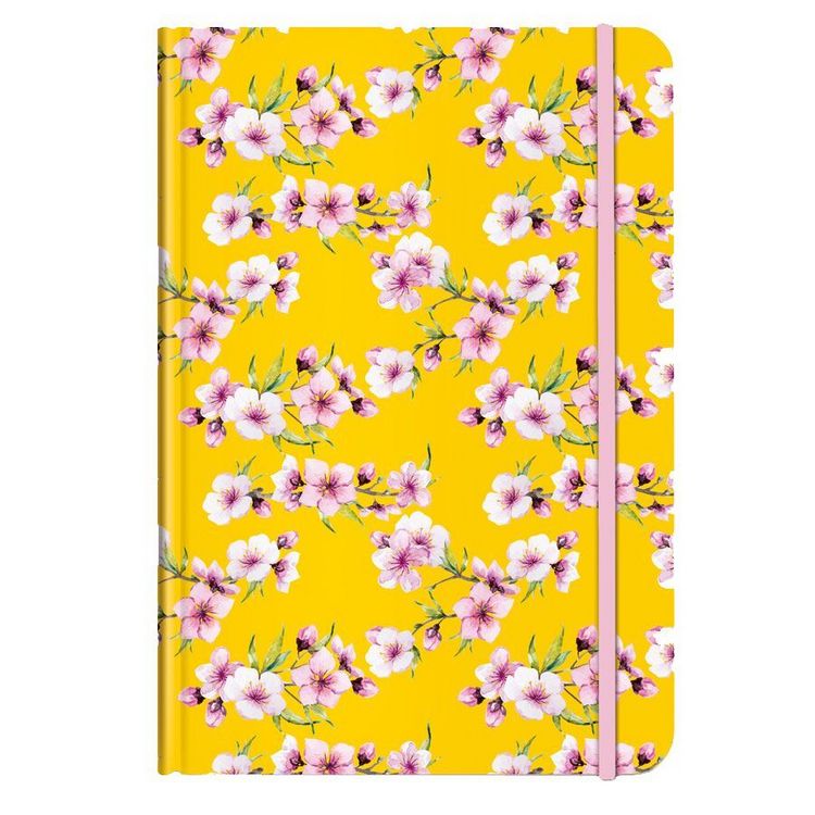 Produktbild: Notizbuch A5 Bl&uuml;ten gelb