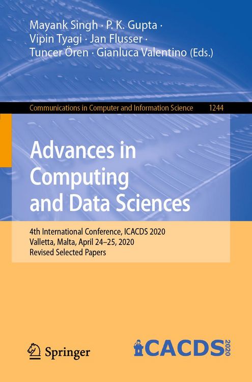 Produktbild: Advances in Computing and Data Sciences