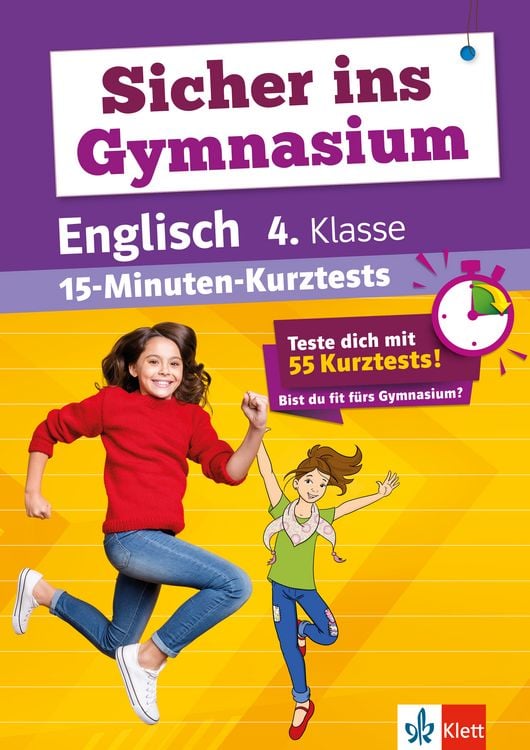 Produktbild: Klett Sicher ins Gymnasium: 15-Minuten-Kurztests Englisch 4. Klasse