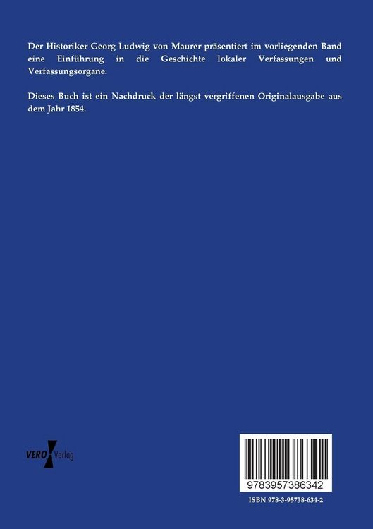 Produktbild: Einleitung zur Geschichte der Mark-, Hof-, Dorf- und Stadt - Verfassung und der &ouml;ffentlichen Gewalt