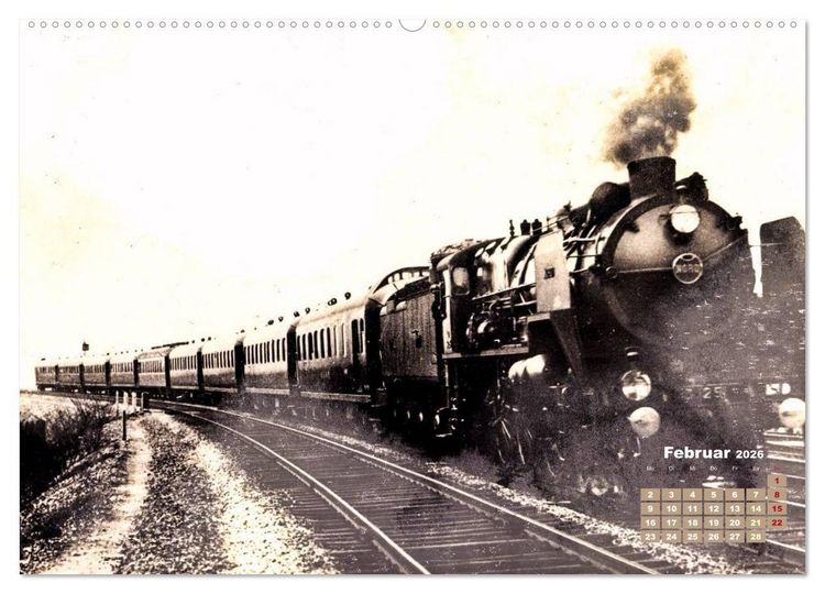 Produktbild: Erinnerung an alte Zeiten: Historische Dampfloks (Wandkalender 2026 DIN A2 quer), CALVENDO Monatskalender