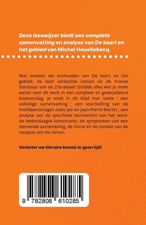 Produktbild: De kaart en het gebied van Michel Houellebecq (Boekanalyse)