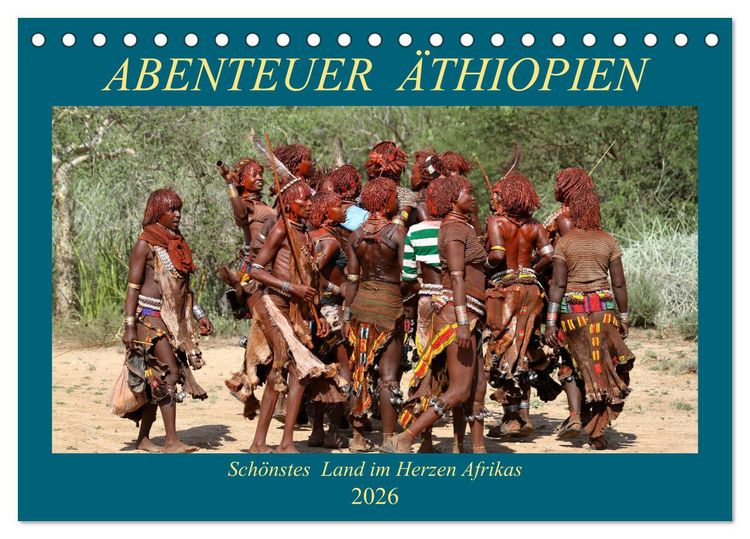 Produktbild: Abenteuer &Auml;thiopien (Tischkalender 2026 DIN A5 quer), CALVENDO Monatskalender