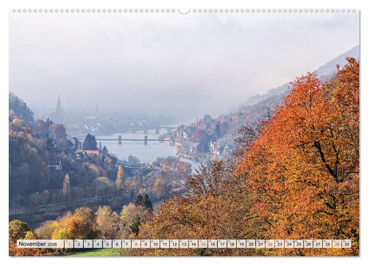 Produktbild: Romantisches Neckartal (hochwertiger Premium Wandkalender 2026 DIN A2 quer), Kunstdruck in Hochglanz