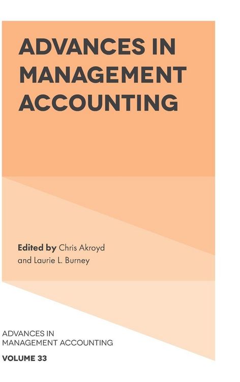 Produktbild: Advances in Management Accounting