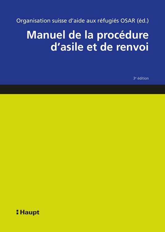Produktbild: Manuel de la proc&eacute;dure d'asile et de renvoi