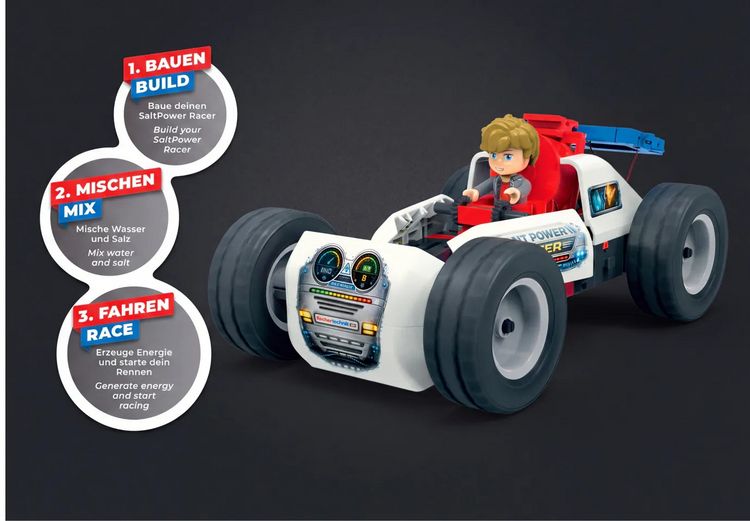 Produktbild: Fischertechnik 581211 - Salt Power Racer, Bausatz, 80 Teile