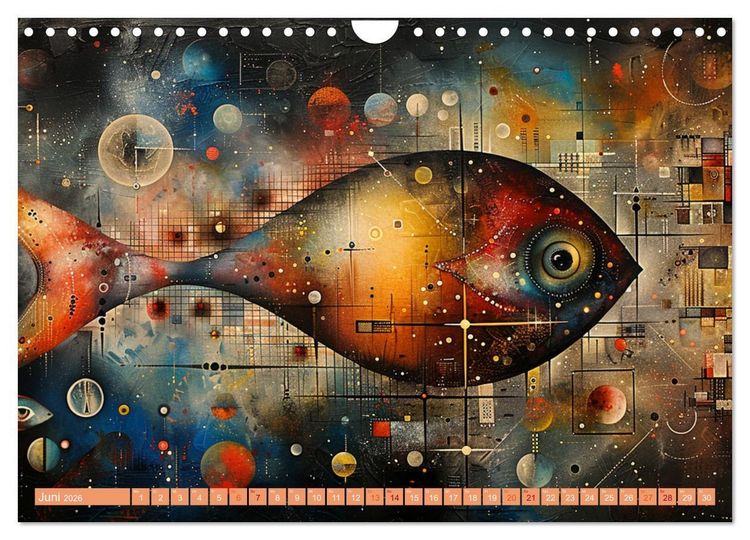 Produktbild: Nu abba Budder bei die Fische! (Wandkalender 2026 DIN A4 quer), CALVENDO Monatskalender