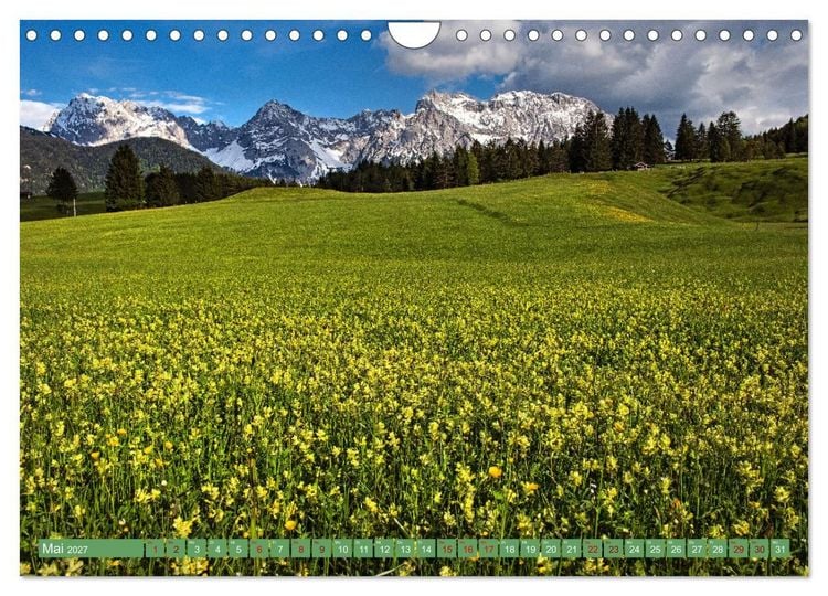 Produktbild: Mittenwald - Perle des Werdenfelser Landes (Wandkalender 2027 DIN A4 quer), CALVENDO Monatskalender