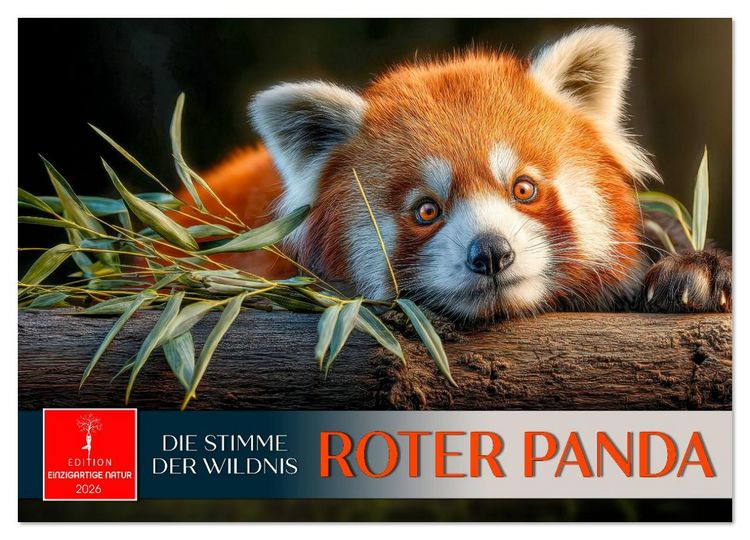 Produktbild: Roter Panda - die Stimme der Wildnis (Wandkalender 2026 DIN A2 quer), CALVENDO Monatskalender
