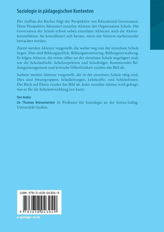 Produktbild: Soziologie in p&auml;dagogischen Kontexten
