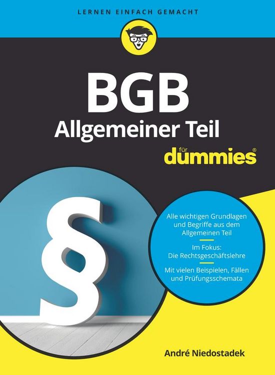 Produktbild: BGB Allgemeiner Teil f&uuml;r Dummies
