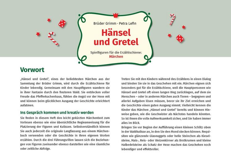 Produktbild: H&auml;nsel und Gretel. Erz&auml;hlschienen-Figurenset