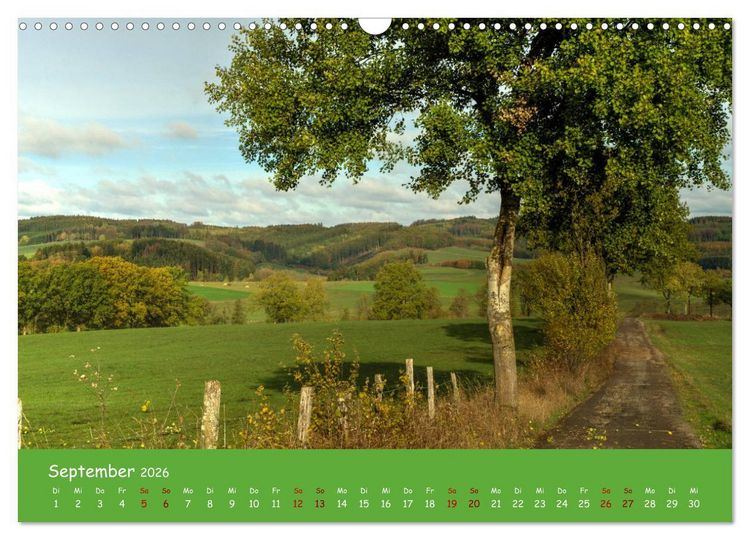 Produktbild: Bergisches Land (Wandkalender 2026 DIN A3 quer), CALVENDO Monatskalender