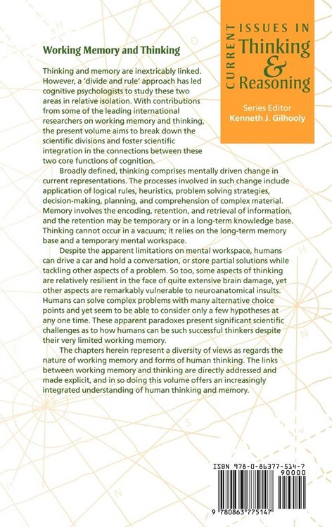 Produktbild: Working Memory and Thinking