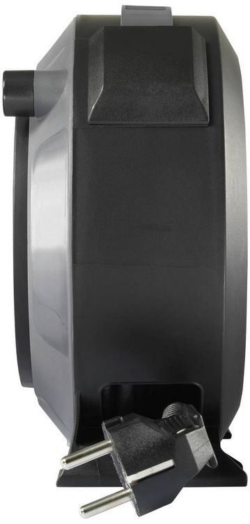 Produktbild: Sygonix SY-5806896 Kabeltrommel 5m Schwarz Schutzkontakt-Stecker