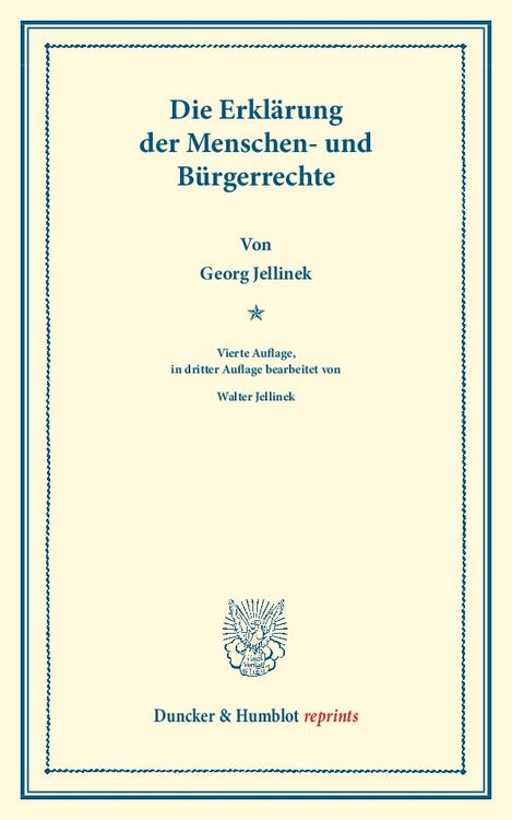 Produktbild: Die Erkl&auml;rung der Menschen- und B&uuml;rgerrechte.