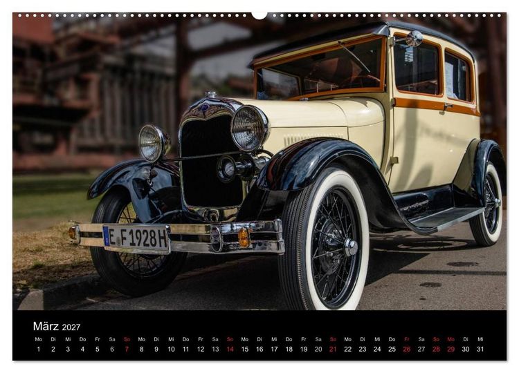 Produktbild: Faszination Oldtimer und Autolegenden (hochwertiger Premium Wandkalender 2027 DIN A2 quer), Kunstdruck in Hochglanz
