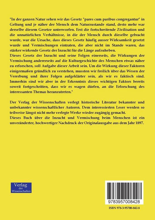 Produktbild: Inzucht und Vermischung beim Menschen