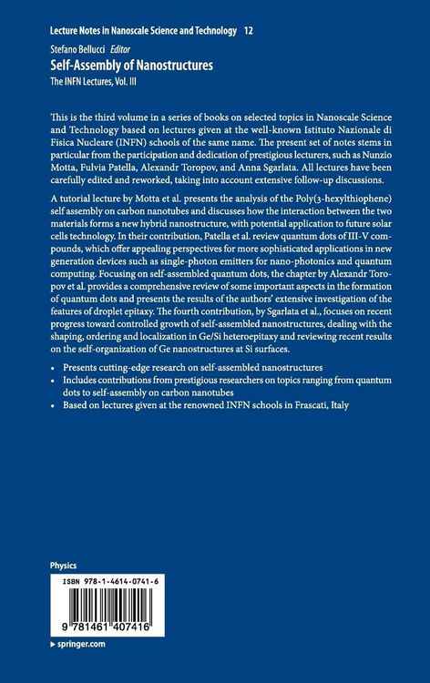 Produktbild: Self-Assembly of Nanostructures