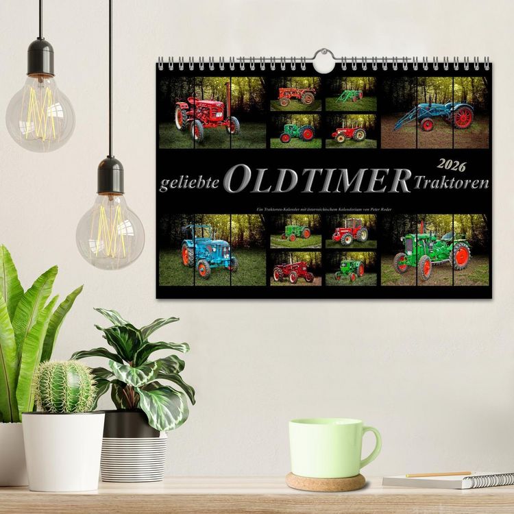 Produktbild: Geliebte Oldtimer Traktoren (Wandkalender 2026 DIN A4 quer), CALVENDO Monatskalender