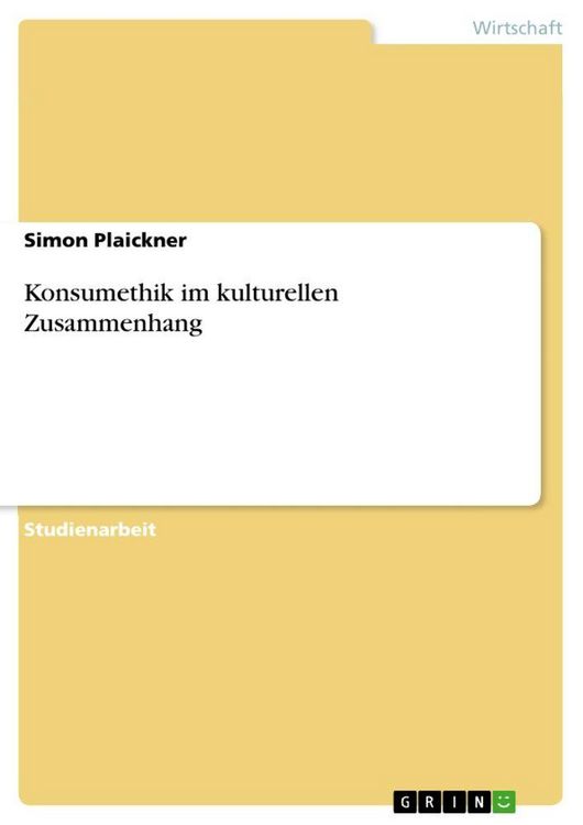 Produktbild: Konsumethik im kulturellen Zusammenhang
