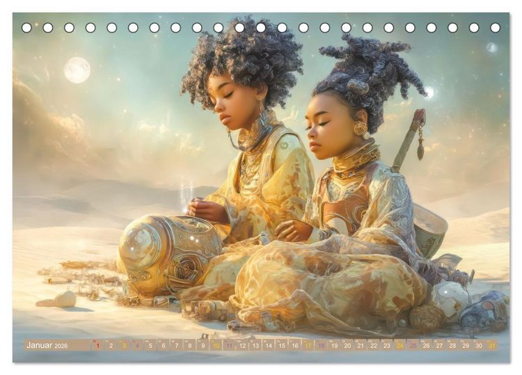Produktbild: Anmutige Menschen - Atmosph&auml;risch und vertr&auml;umt (Tischkalender 2026 DIN A5 quer), CALVENDO Monatskalender