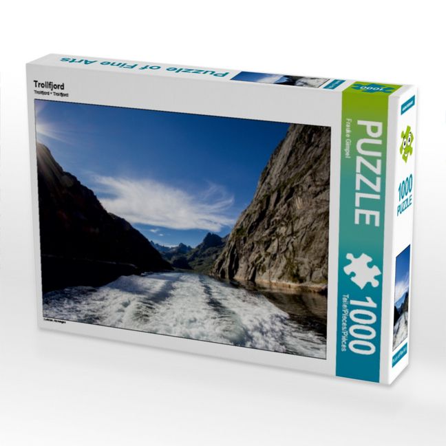 Produktbild: CALVENDO Puzzle Trollfjord | 1000 Teile Lege-Gr&ouml;&szlig;e 64x48cm Foto-Puzzle f&uuml;r gl&uuml;ckliche Stunden