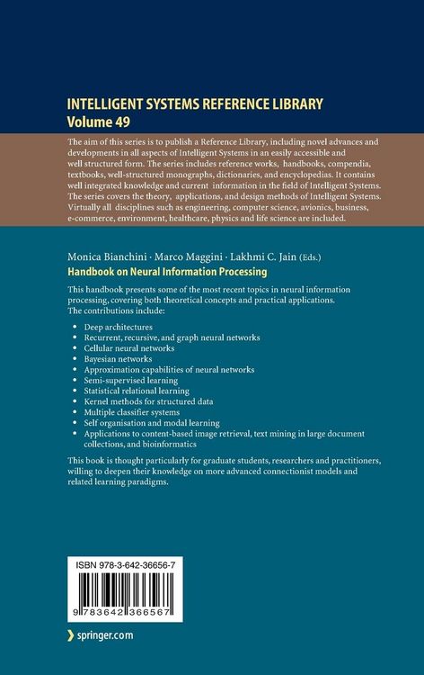 Produktbild: Handbook on Neural Information Processing
