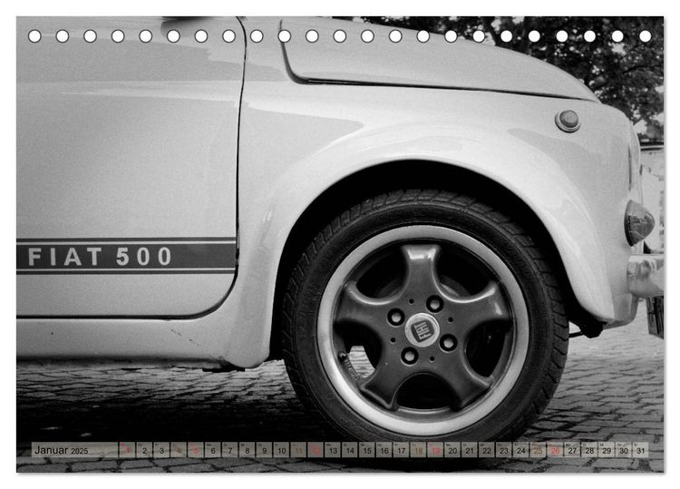 Produktbild: il Cinquecento - Details im Fokus - im Look eines legend&auml;ren Analogfilms (Tischkalender 2025 DIN A5 quer), CALVENDO Monatskalender